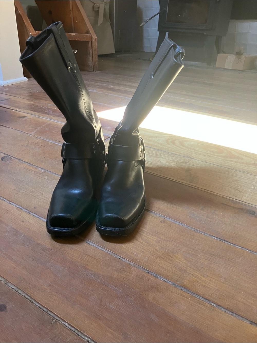 Vintage Frye Harness Motorcycle Boots Sz 7.5M